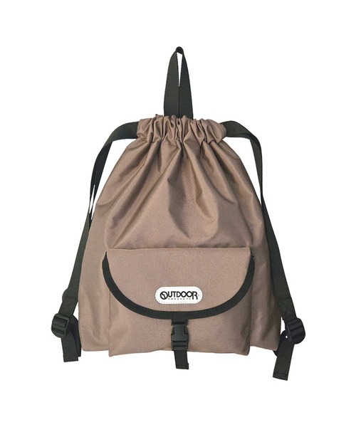 OUTDOOR PRODUCTS（アウトドアプロダクツ）の「OUTDOOR PRODUCTS/アウトドアプロダクツ Front Pocket Knapsack 2WAYナップサック 2026年春夏（バックパック/リュック・レディース・ブラック/グレー/ブラウン・FREE）」の3枚目の写真