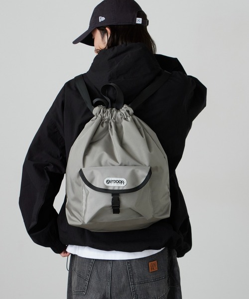 OUTDOOR PRODUCTS(アウトドアプロダクツ)の「OUTDOOR PRODUCTS/アウトドアプロダクツ Front Pocket Knapsack 2WAYナップサック 秋 秋服 2026年秋冬(バックパック/リュック・レディース・ブラック/ブラウン/グレー・FREE)」の5枚目の写真