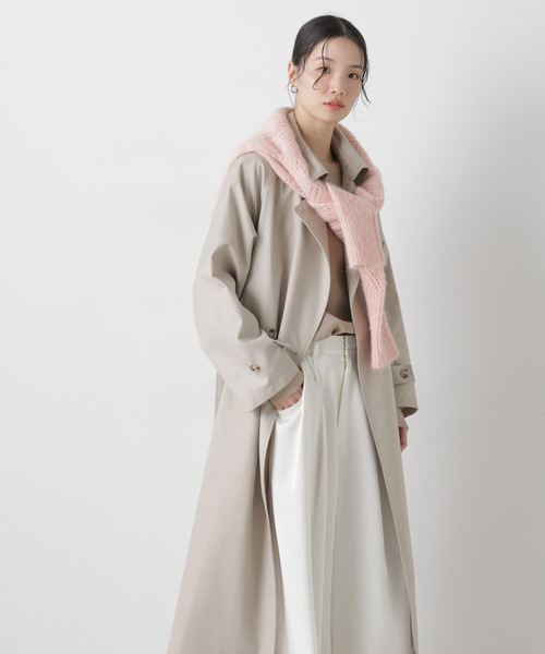 NANO universe（ナノユニバース）の「撥水＆花粉ガード トレンチコート（トレンチコート・レディース・ネイビー/グレー系その他4/ベージュ・FREE）」の5枚目の写真