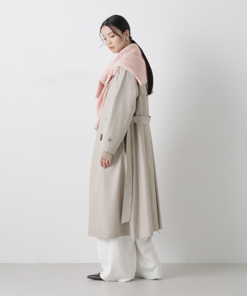 NANO universe（ナノユニバース）の「撥水＆花粉ガード トレンチコート（トレンチコート・レディース・ネイビー/グレー系その他4/ベージュ・FREE）」の7枚目の写真