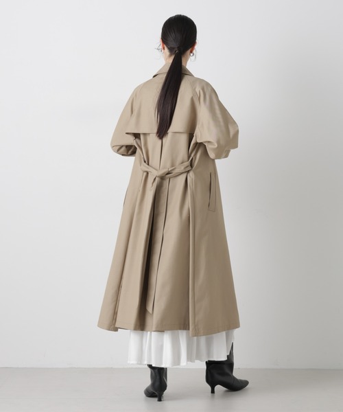 NANO universe（ナノユニバース）の「撥水＆花粉ガード トレンチコート（トレンチコート・レディース・ネイビー/グレー系その他4/ベージュ・FREE）」の17枚目の写真