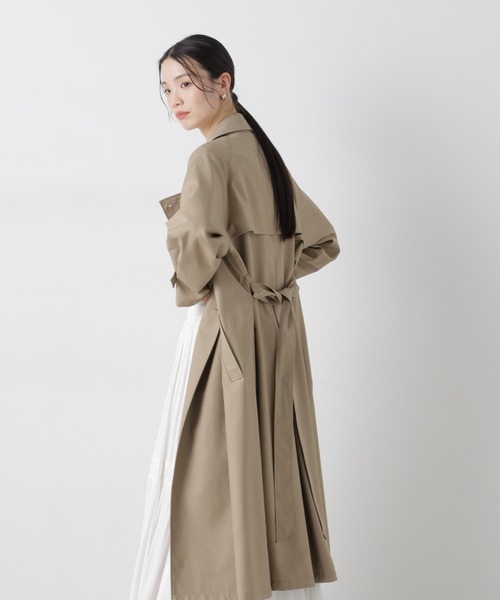NANO universe（ナノユニバース）の「撥水＆花粉ガード トレンチコート（トレンチコート・レディース・ネイビー/グレー系その他4/ベージュ・FREE）」の13枚目の写真