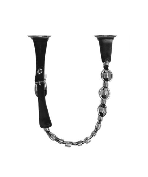 TOGA（トーガ）の「RING METAL WATCH BELT（ベルト・メンズ・ブラック・45/41）」の2枚目の写真