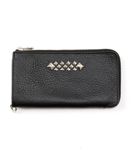 CALEE(キャリー)の「CALEE/キャリー STUDS LEATHER ZIP MULTI LONG WALLET 財布 2026年春夏(財布・メンズ・ブラック・FREE)」の2枚目の写真