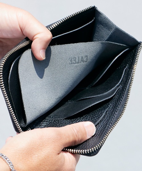 CALEE(キャリー)の「CALEE/キャリー STUDS LEATHER ZIP MULTI LONG WALLET 財布 2026年春夏(財布・メンズ・ブラック・FREE)」の6枚目の写真