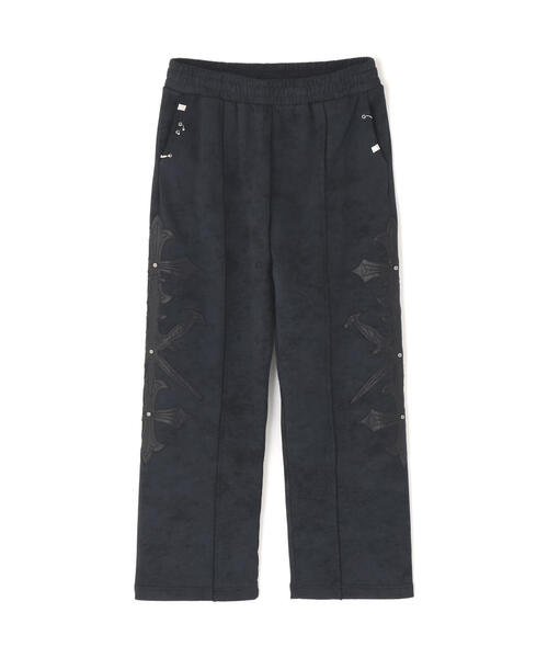 UNKNOWN LONDON(アンノウン・ロンドン)の「UNKNOWNLONDON/アンノウンロンドン/Dagger Cross Leather Patch Baggy Jogger Patns(スウェットパンツ・メンズ・ブラック/グレー・M/S/L)」の2枚目の写真