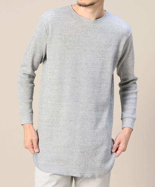 MONKEY TIME(モンキータイム)の「<monkey time> 30サーマル ロングTシャツ◆(Tシャツ/カットソー・メンズ・ブラック/グレー/ベージュ/ホワイト・MEDIUM/LARGE/X-LARGE/SMALL)」の3枚目の写真