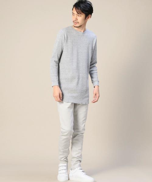 MONKEY TIME(モンキータイム)の「<monkey time> 30サーマル ロングTシャツ◆(Tシャツ/カットソー・メンズ・ブラック/グレー/ベージュ/ホワイト・MEDIUM/LARGE/X-LARGE/SMALL)」の8枚目の写真