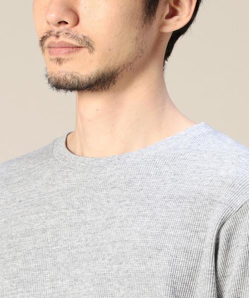MONKEY TIME(モンキータイム)の「<monkey time> 30サーマル ロングTシャツ◆(Tシャツ/カットソー・メンズ・ブラック/グレー/ベージュ/ホワイト・MEDIUM/LARGE/X-LARGE/SMALL)」の9枚目の写真