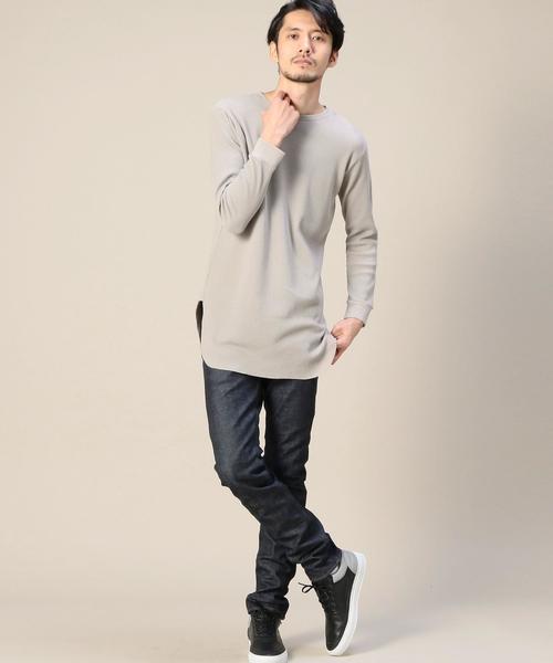 MONKEY TIME(モンキータイム)の「<monkey time> 30サーマル ロングTシャツ◆(Tシャツ/カットソー・メンズ・ブラック/グレー/ベージュ/ホワイト・MEDIUM/LARGE/X-LARGE/SMALL)」の12枚目の写真