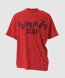 Hand Dye Twist Tee Shirt/ SOMEPLACE