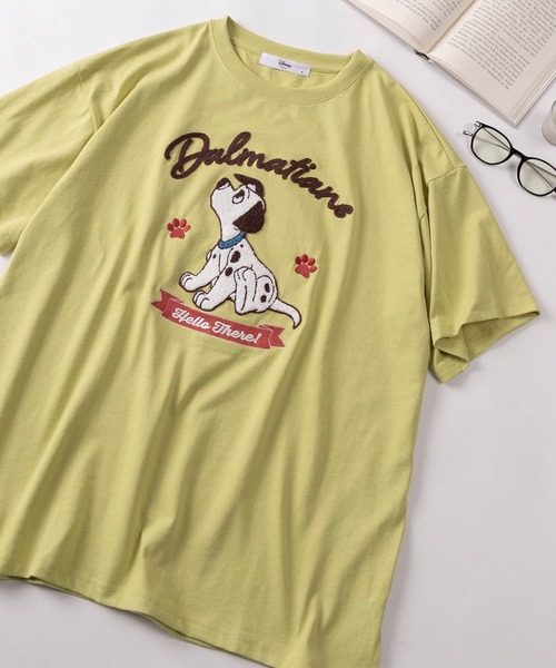 Disney(ディズニー)の「【71】【Disney/ディズニー】ミッキーマウス/ズートピア/ベイマックス/トイストーリー/スティッチ/くまのプーさん サガラ刺繍 ラインストーン クルーネックTシャツ/バックプリント/レディース(S)(Tシャツ/カットソー・レディース・ネイビー/ライトグリーン/ライトグレー/オレンジ/オフホワイト/ブラック系その他/チャコールグレー/アッシュグレー/クリーム/ブルー/オレンジ系その他/ベージュ/パープル/イエロー/ダークブルー/ブラウン/グリーン/ライム/ピンク/グレー系その他/グレー/サックスブルー/ブラック/ラベンダー/オートミール/カーキ/ダークグレー/ピンク系その他・L/M)」の15枚目の写真