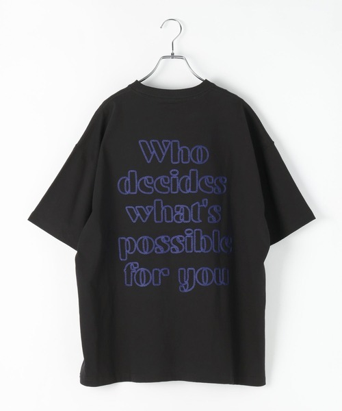 PBLIM（ページボーイリム）の「《UNISEX/３サイズ展開》クラフトロゴＴ　バックプリント / 刺繍（Tシャツ/カットソー・レディース・オフホワイト/ブラック/ブラウン/イエロー・SMALL/MEDIUM/LARGE）」の19枚目の写真