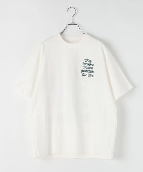 PBLIM（ページボーイリム）の「《UNISEX/３サイズ展開》クラフトロゴＴ　バックプリント / 刺繍（Tシャツ/カットソー・レディース・オフホワイト/ブラック/ブラウン/イエロー・SMALL/MEDIUM/LARGE）」の16枚目の写真