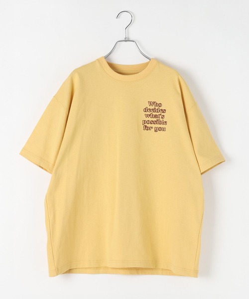 PBLIM（ページボーイリム）の「《UNISEX/３サイズ展開》クラフトロゴＴ　バックプリント / 刺繍（Tシャツ/カットソー・レディース・オフホワイト/ブラック/ブラウン/イエロー・SMALL/MEDIUM/LARGE）」の12枚目の写真