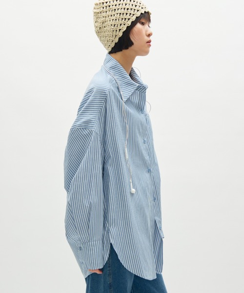 full/fill.(フルフィル)の「natural over shirt / ナチュラルオーバーシャツ(シャツ/ブラウス・レディース・ピンク/ホワイト/ベージュ/ブルー/アイボリー/ブラック/ブラウン・FREE)」の7枚目の写真