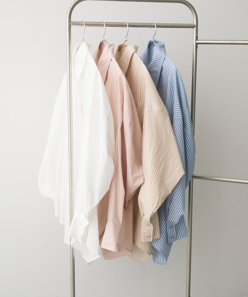 full/fill.(フルフィル)の「natural over shirt / ナチュラルオーバーシャツ(シャツ/ブラウス・レディース・ピンク/ホワイト/ベージュ/ブルー/アイボリー/ブラック/ブラウン・FREE)」の8枚目の写真