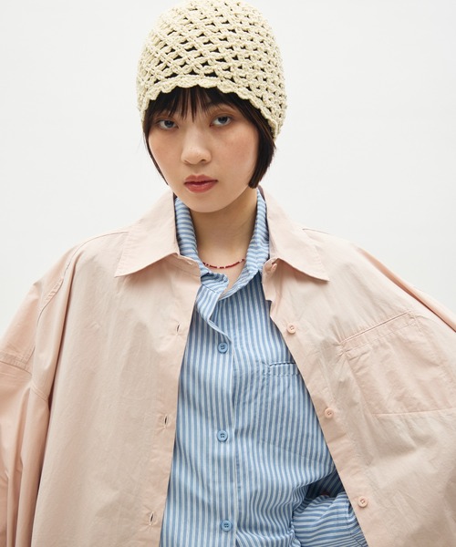 full/fill.(フルフィル)の「natural over shirt / ナチュラルオーバーシャツ(シャツ/ブラウス・レディース・ピンク/ホワイト/ベージュ/ブルー/アイボリー/ブラック/ブラウン・FREE)」の16枚目の写真