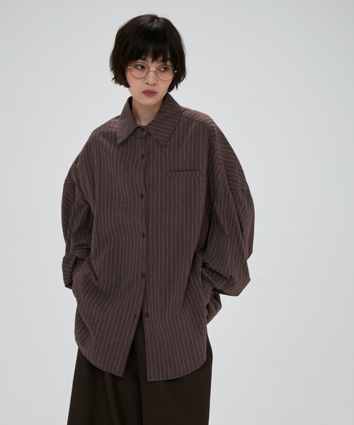 full/fill.(フルフィル)の「natural over shirt / ナチュラルオーバーシャツ(シャツ/ブラウス・レディース・ピンク/ホワイト/ベージュ/ブルー/アイボリー/ブラック/ブラウン・FREE)」の18枚目の写真