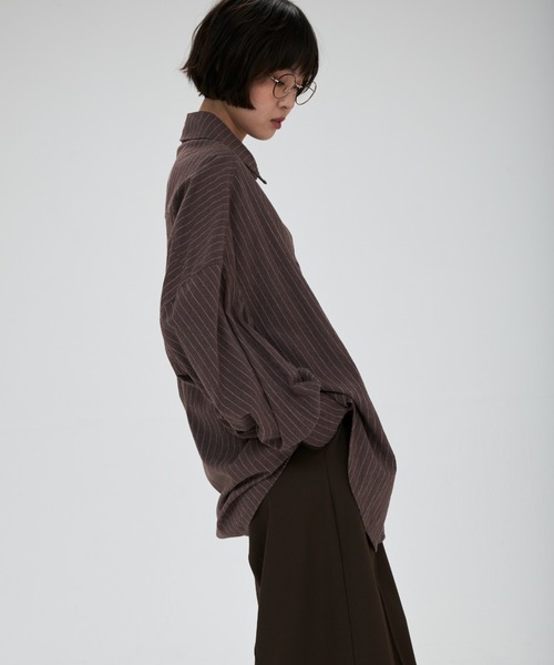 full/fill.(フルフィル)の「natural over shirt / ナチュラルオーバーシャツ(シャツ/ブラウス・レディース・ピンク/ホワイト/ベージュ/ブルー/アイボリー/ブラック/ブラウン・FREE)」の20枚目の写真