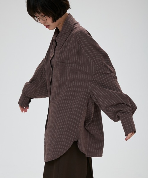 full/fill.(フルフィル)の「natural over shirt / ナチュラルオーバーシャツ(シャツ/ブラウス・レディース・ピンク/ホワイト/ベージュ/ブルー/アイボリー/ブラック/ブラウン・FREE)」の22枚目の写真