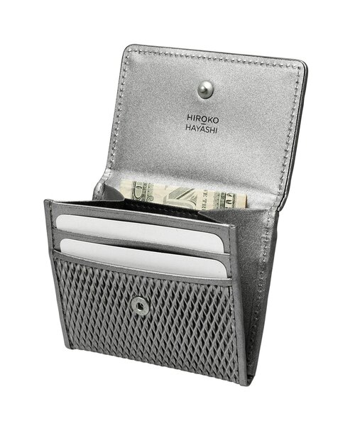 新品未使用✨ヒロコハヤシ✨カテーナ✨ファスナー式✨二つ折り財布✨シルバー セール】CATENA（カテーナ）ファスナー式二つ折り財布（財布）｜HIROKO