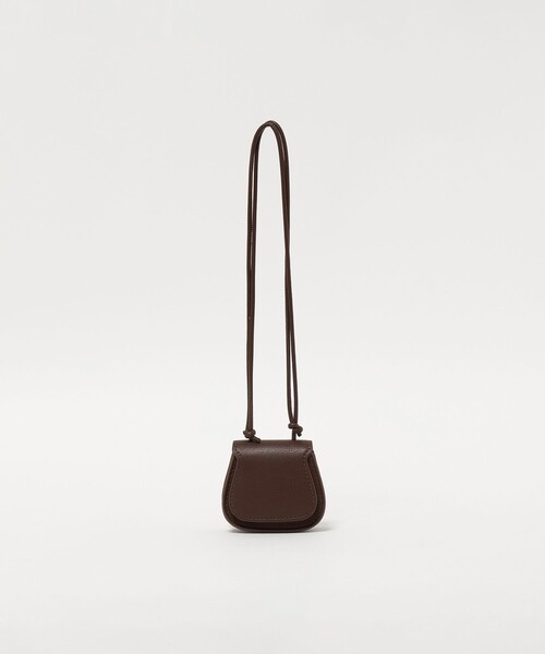 green label relaxing（グリーンレーベルリラクシング）の「フラップ ポーチネックレス（ネックレス・レディース・ダークブラウン/ブラック・FREE）」の13枚目の写真