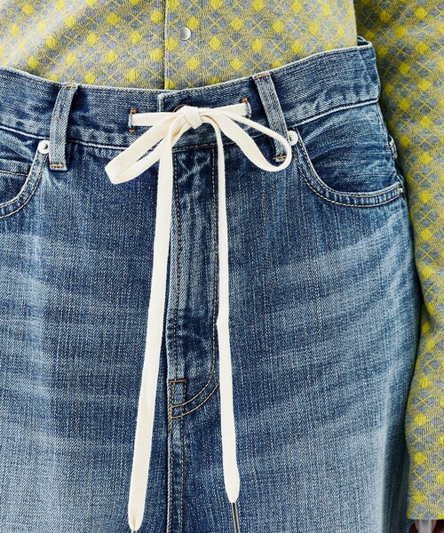 EDITION（エディション）の「インディゴデニム ドローコードパンツ（デニムパンツ・レディース・ライトブルー・38/36/34）」の6枚目の写真