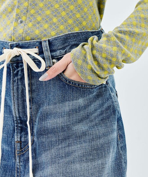 EDITION（エディション）の「インディゴデニム ドローコードパンツ（デニムパンツ・レディース・ライトブルー・38/36/34）」の9枚目の写真