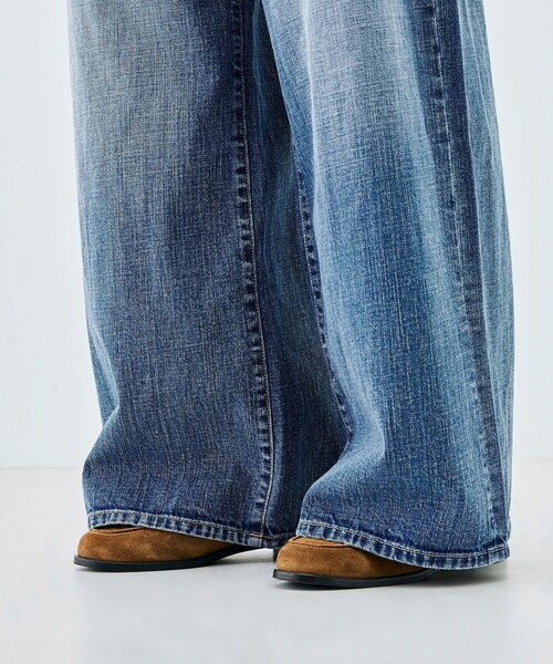 EDITION（エディション）の「インディゴデニム ドローコードパンツ（デニムパンツ・レディース・ライトブルー・38/36/34）」の10枚目の写真