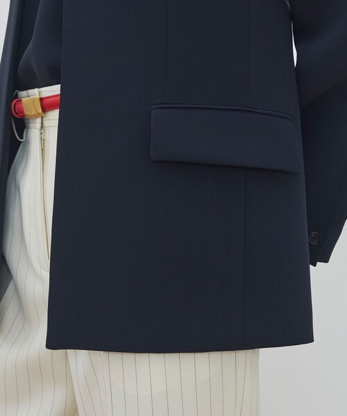 DES PRES（デ・プレ）の「ライトダブルクロス ノーカラージャケット