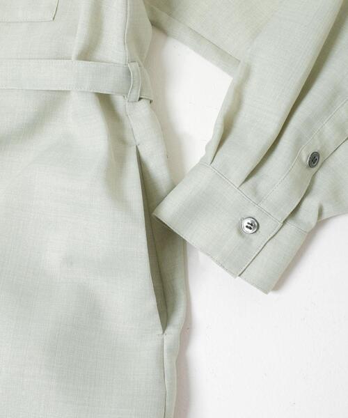 URBAN RESEARCH ROSSO WOMEN（アーバンリサーチ　ロッソ）の「ウォッシャブルリネンライクシャツワンピース（ワンピース・レディース・ネイビー/ミント/ライトベージュ・FREE）」の16枚目の写真