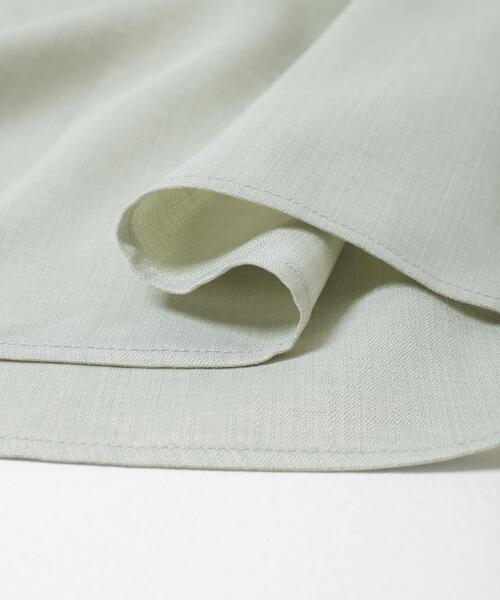 URBAN RESEARCH ROSSO WOMEN（アーバンリサーチ　ロッソ）の「ウォッシャブルリネンライクシャツワンピース（ワンピース・レディース・ネイビー/ミント/ライトベージュ・FREE）」の4枚目の写真