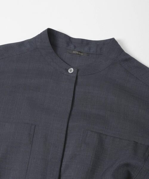 URBAN RESEARCH ROSSO WOMEN（アーバンリサーチ　ロッソ）の「ウォッシャブルリネンライクシャツワンピース（ワンピース・レディース・ネイビー/ミント/ライトベージュ・FREE）」の17枚目の写真