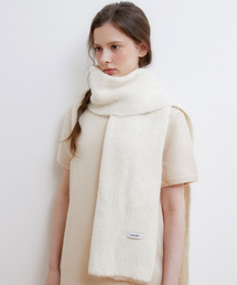 HALDEN（ハルデン）の「soft wool knit muffler (M038_ivory)（マフラー）」