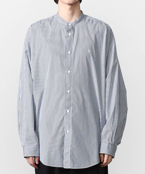 GYMPHLEX（ジムフレックス）の「Gymphlex | バンドカラー長袖シャツ STRIPE MEN（シャツ/ブラウス・メンズ・ブルー系その他・L/M）」の8枚目の写真
