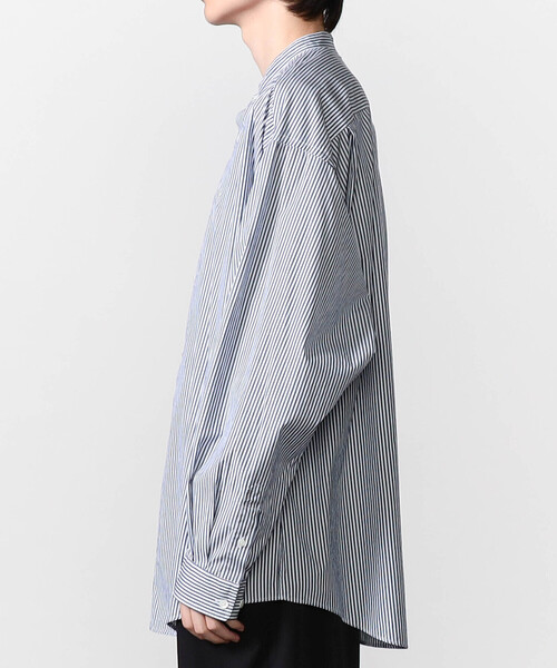 GYMPHLEX（ジムフレックス）の「Gymphlex | バンドカラー長袖シャツ STRIPE MEN（シャツ/ブラウス・メンズ・ブルー系その他・L/M）」の9枚目の写真