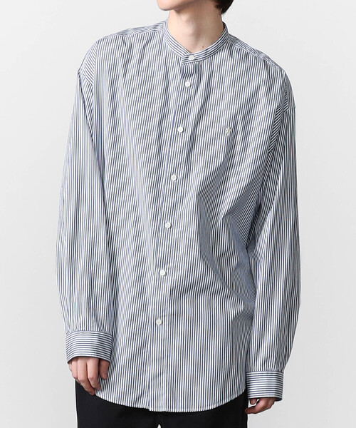 GYMPHLEX（ジムフレックス）の「Gymphlex | バンドカラー長袖シャツ STRIPE MEN（シャツ/ブラウス・メンズ・ブルー系その他・L/M）」の11枚目の写真