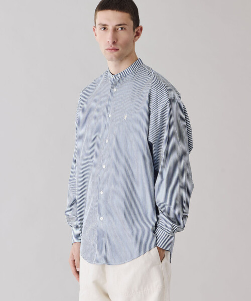 GYMPHLEX（ジムフレックス）の「Gymphlex | バンドカラー長袖シャツ STRIPE MEN（シャツ/ブラウス・メンズ・ブルー系その他・L/M）」の13枚目の写真