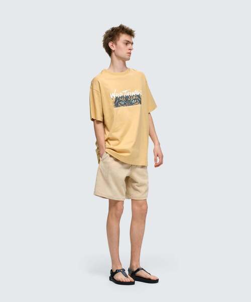WILD THINGS(ワイルドシングス)の「リンクス S/S Tシャツ│LYNX S/S TEE(Tシャツ/カットソー・メンズ・イエロー系その他2/チャコールグレー/ホワイト/グレー系その他3・M/L/S/XL)」の5枚目の写真