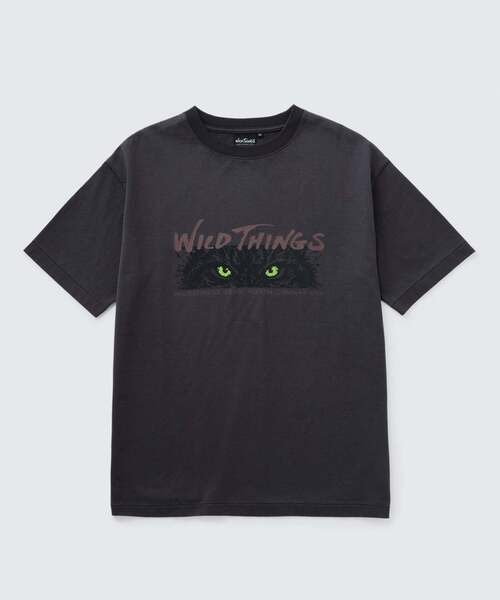 WILD THINGS(ワイルドシングス)の「リンクス S/S Tシャツ│LYNX S/S TEE(Tシャツ/カットソー・メンズ・イエロー系その他2/チャコールグレー/ホワイト/グレー系その他3・M/L/S/XL)」の2枚目の写真