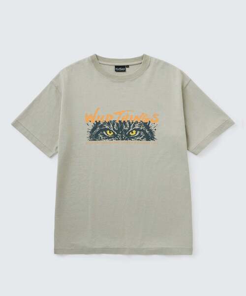 WILD THINGS(ワイルドシングス)の「リンクス S/S Tシャツ│LYNX S/S TEE(Tシャツ/カットソー・メンズ・イエロー系その他2/チャコールグレー/ホワイト/グレー系その他3・M/L/S/XL)」の3枚目の写真