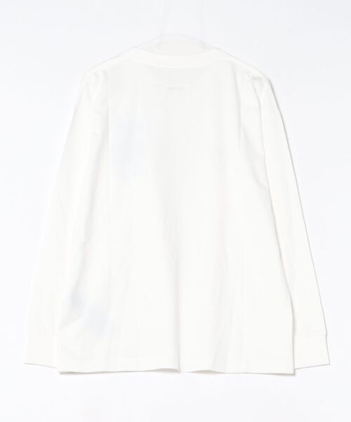 MM6 Maison Margiela(エムエムシックス メゾン マルジェラ)の「MM6 Long-sleeved Top(Tシャツ/カットソー・メンズ・ホワイト・MEDIUM/SMALL)」の4枚目の写真