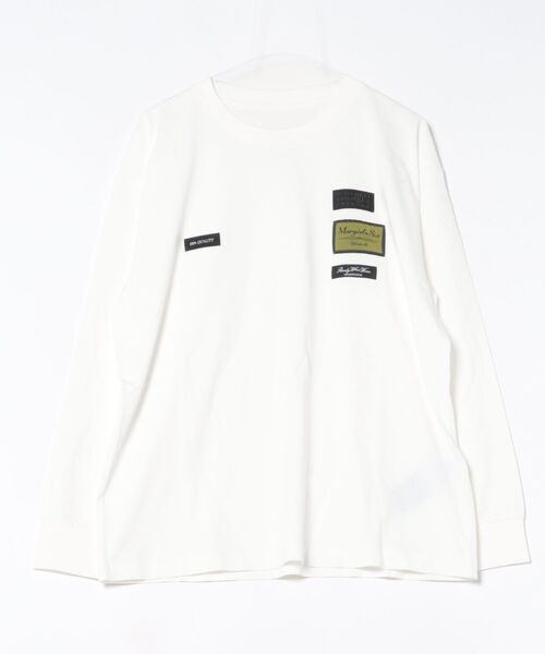MM6 Maison Margiela(エムエムシックス メゾン マルジェラ)の「MM6 Long-sleeved Top(Tシャツ/カットソー・メンズ・ホワイト・MEDIUM/SMALL)」の3枚目の写真