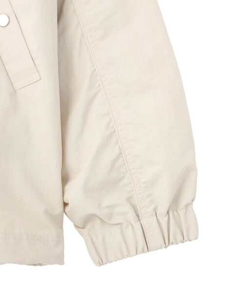 CRAFT STANDARD BOUTIQUE（クラフトスタンダードブティック）の「花粉防止 / ナイロンスタンドカラーブルゾン（ブルゾン・メンズ・ライトベージュ/ブラック・L/M）」の21枚目の写真