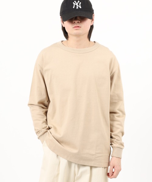 FRUIT OF THE LOOM(フルーツオブザルーム)の「ヘビーオンス L/S Tシャツ 長袖(Tシャツ/カットソー・メンズ・グレー/ブラック/ベージュ/ホワイト・XL/S/L/M)」の1枚目の写真