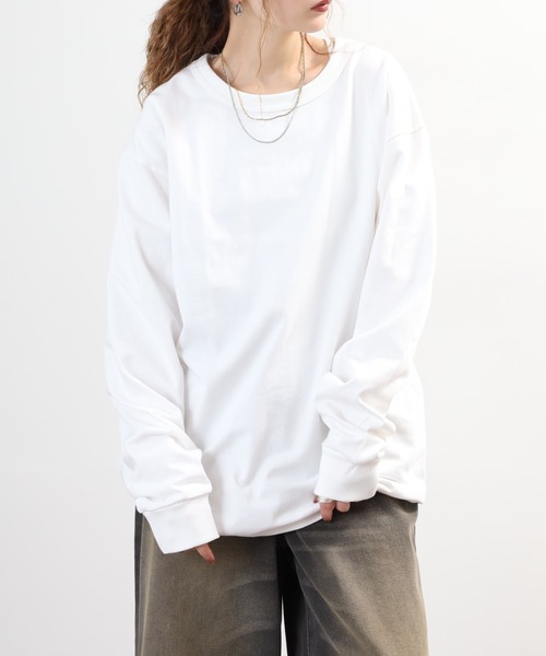 FRUIT OF THE LOOM(フルーツオブザルーム)の「ヘビーオンス L/S Tシャツ 長袖(Tシャツ/カットソー・メンズ・グレー/ブラック/ベージュ/ホワイト・XL/S/L/M)」の18枚目の写真