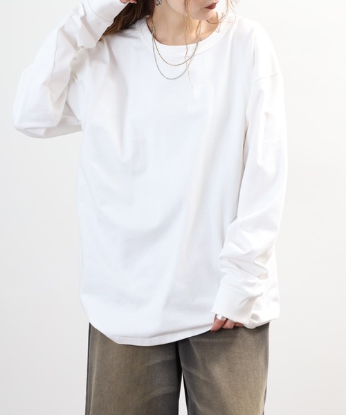 FRUIT OF THE LOOM(フルーツオブザルーム)の「ヘビーオンス L/S Tシャツ 長袖(Tシャツ/カットソー・メンズ・グレー/ブラック/ベージュ/ホワイト・XL/S/L/M)」の20枚目の写真