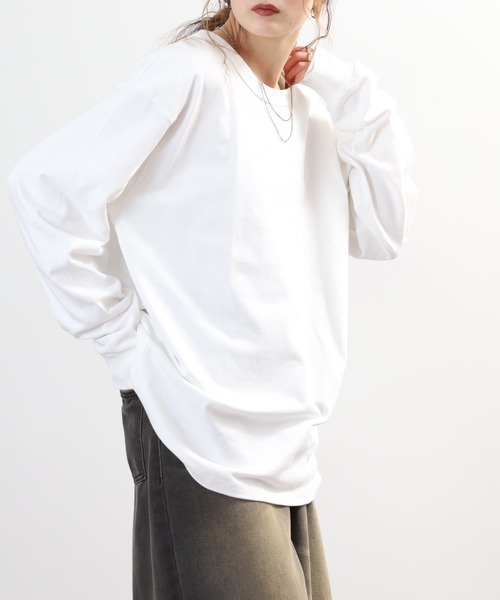 FRUIT OF THE LOOM(フルーツオブザルーム)の「ヘビーオンス L/S Tシャツ 長袖(Tシャツ/カットソー・メンズ・グレー/ブラック/ベージュ/ホワイト・XL/S/L/M)」の21枚目の写真