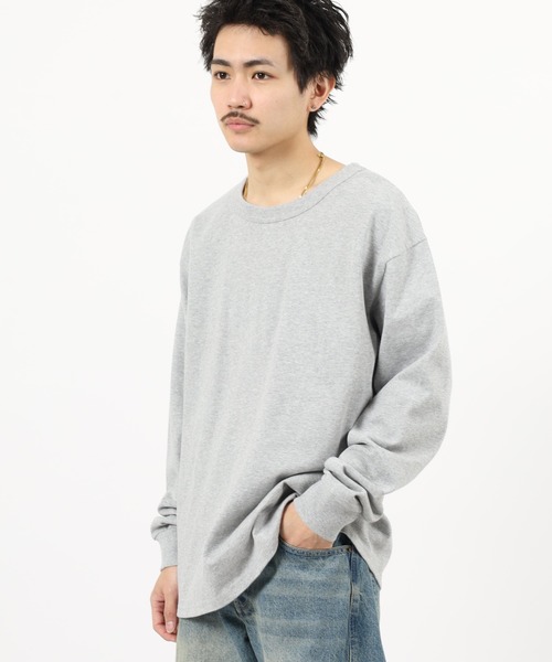 FRUIT OF THE LOOM(フルーツオブザルーム)の「ヘビーオンス L/S Tシャツ 長袖(Tシャツ/カットソー・メンズ・グレー/ブラック/ベージュ/ホワイト・XL/S/L/M)」の14枚目の写真